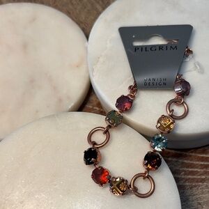 (#16) Pilgrim Colorful Gemstone Bracelet